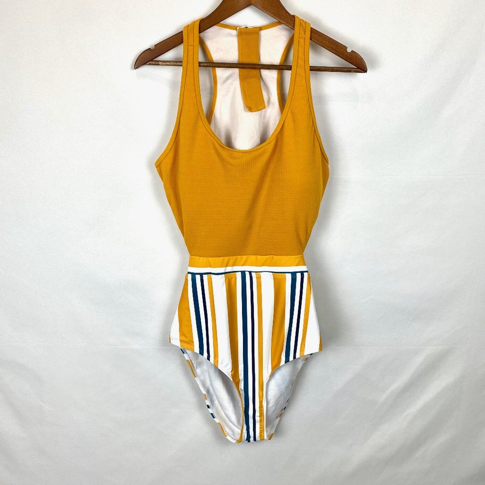 NWT MOLYBELL Swim High Waisted Cutout Monokini XL